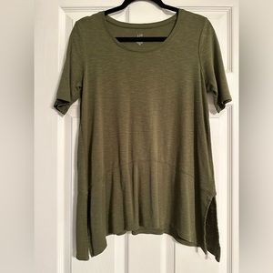 J.Jill olive green tunic M petite